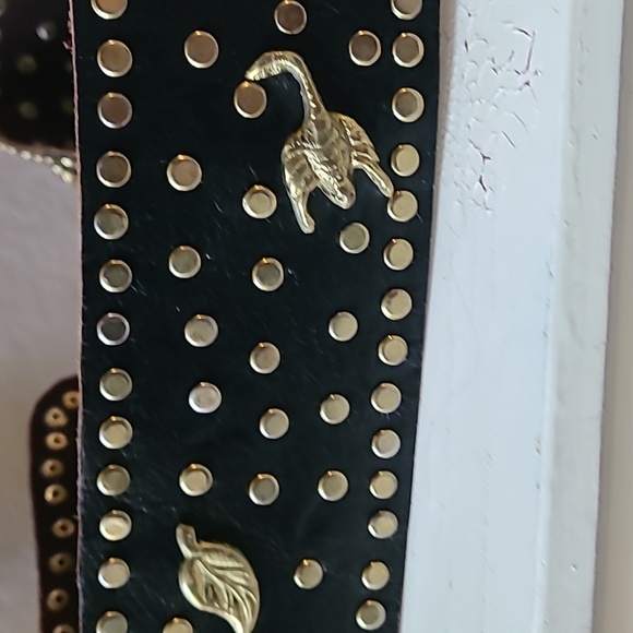 * Vintage Belt with Brass Details - Picture 4 of 7